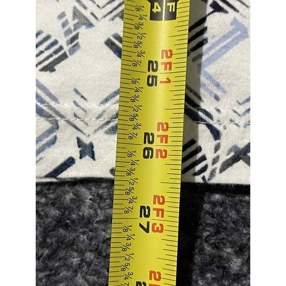 Robert Graham Polo Shirt Mens Extra Large White Blue Geometric Pattern Classic - Picture 5 of 5